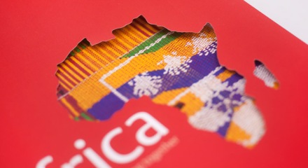 Close up of Africa brochure cover